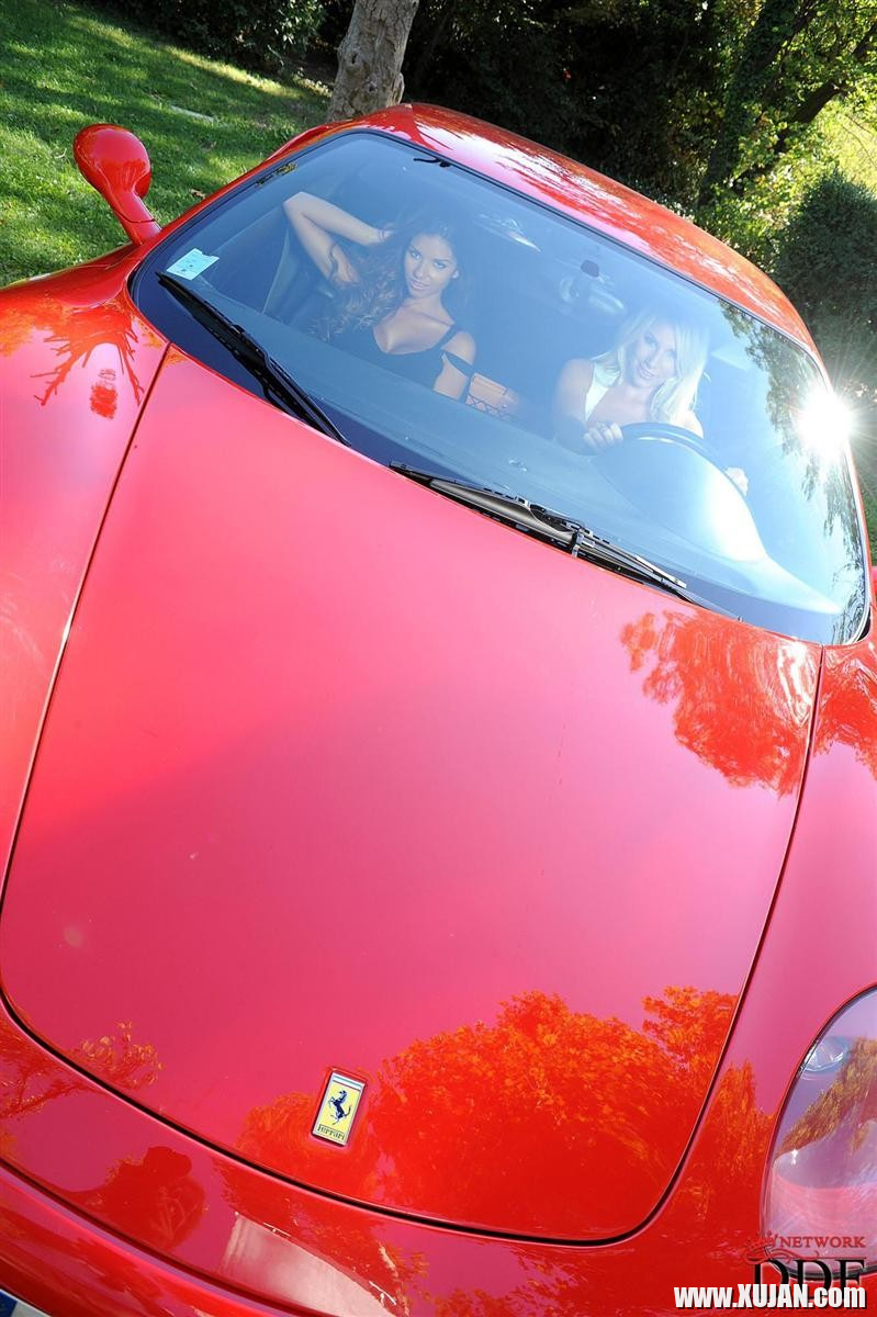 Danielle Maye and Krystal Webb screw in a Ferrari - Photo #2021733