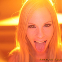 Gorgeous blonde babe Aimee Addison blows a cock for cum