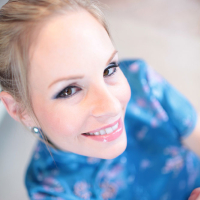 busty blonde beauty Aimee sucks dick gets cum facial