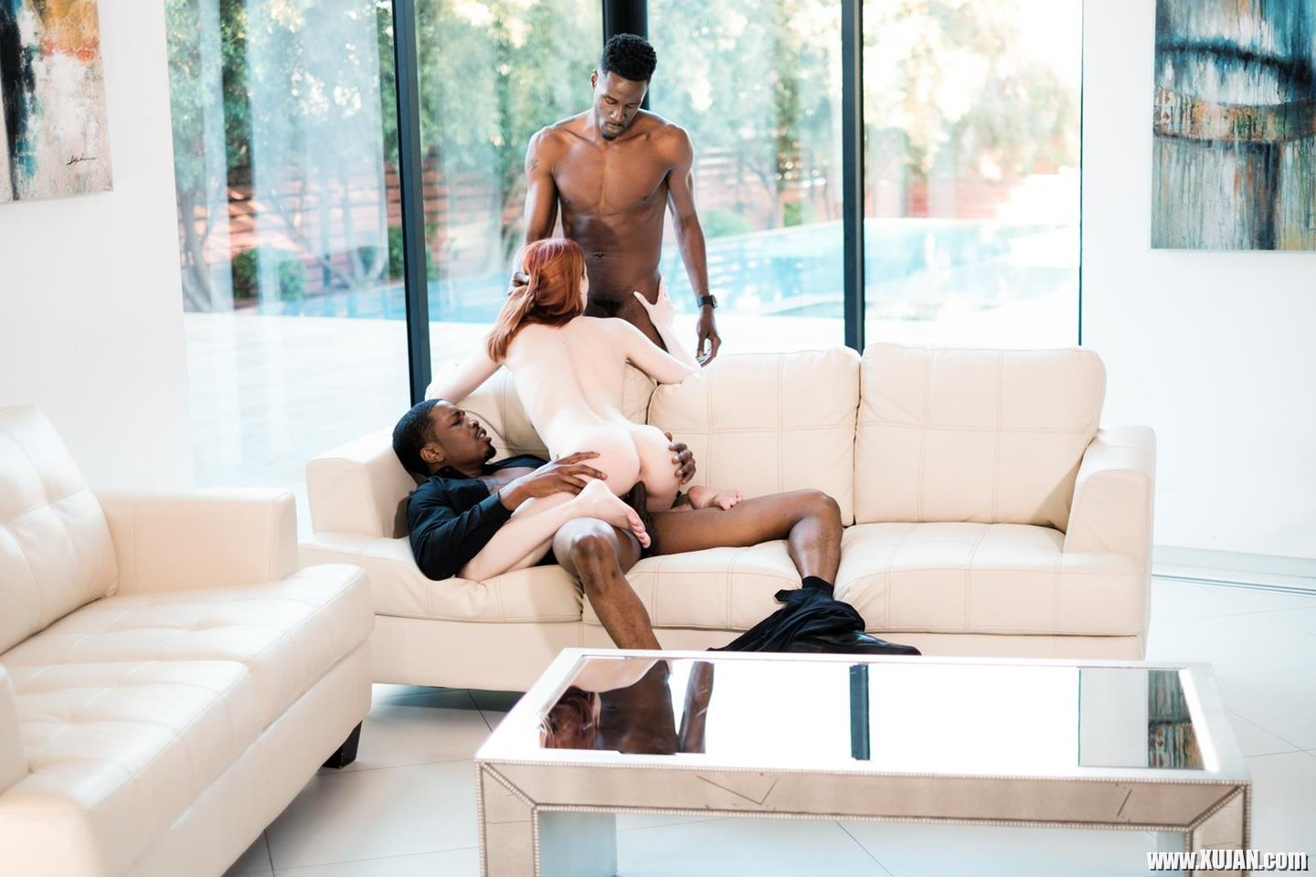 Alex Harper double stuffed by 2 large Black Cocks - Photo #2022791
