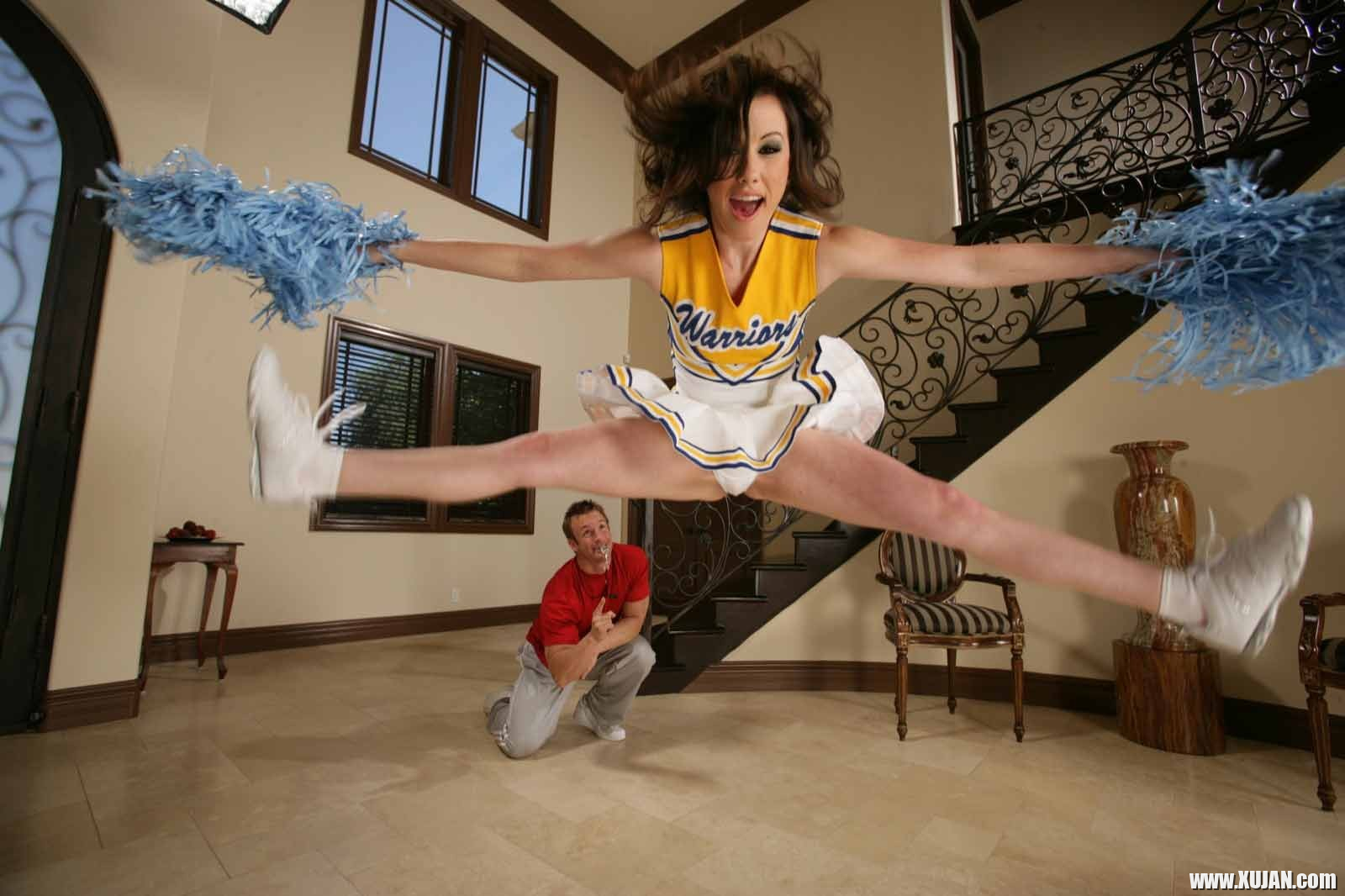Sexy flexible brunette cheerleader babe in hardcore sex - Photo #2026347