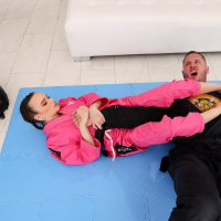 Fight match leads to hardcore fucking with flexible hottie Selina Imai