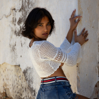 Angel Constance strips and reveals her super hot dark Skin Body