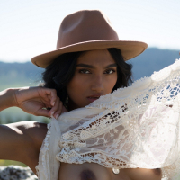 Angel Constance takes off her Clothes in a Field