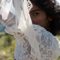 Angel Constance takes off her Clothes in a Field