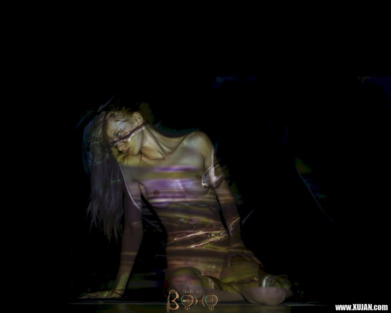 Beautiful chicks Nika puts up a great performance during a light show - Photo #2040922