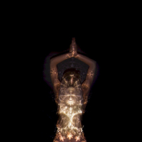 Beautiful chicks Nika puts up a great performance during a light show