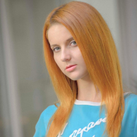 Cute slim babe with perky breasts