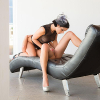 Kari K and Rosaline Rose finger each other to orgasm