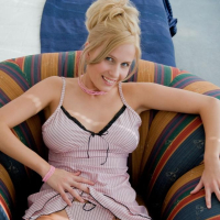 Busty blonde Keira K shows you her big natural boobs and wet pussy