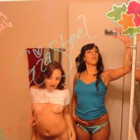 Khloe Kush and her sexy girlfriend sharing cock
