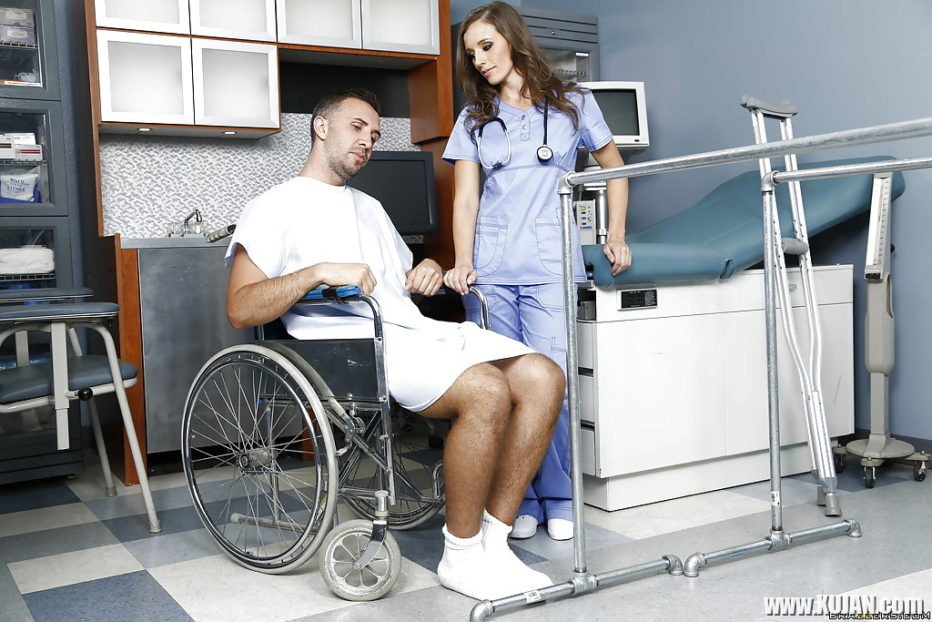 Nurse Jamie Jackson is pleasing her sick patient while in her uniform - Photo #2071432