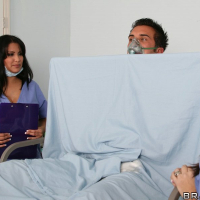 Sophia Lomeli and Holly West please a patient with a huge dick