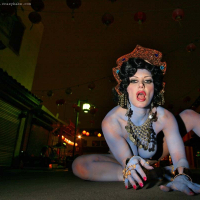 Brittany Hare Krishna Andrews public strips
