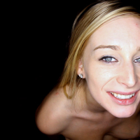 Closeup deepthroat blowjob by slender blondie Stacie Jaxxx