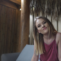 Horny Dani Lynn tries her neighbours meaty boner