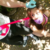 Lynn Love tied up by a guy and feeded with meat