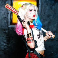 Cosplay fetish model Aria Alexander spreading pink cunt in ripped pantyhose