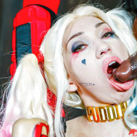 Blonde cutie Aria Alexander having interracial sex in cosplay attire