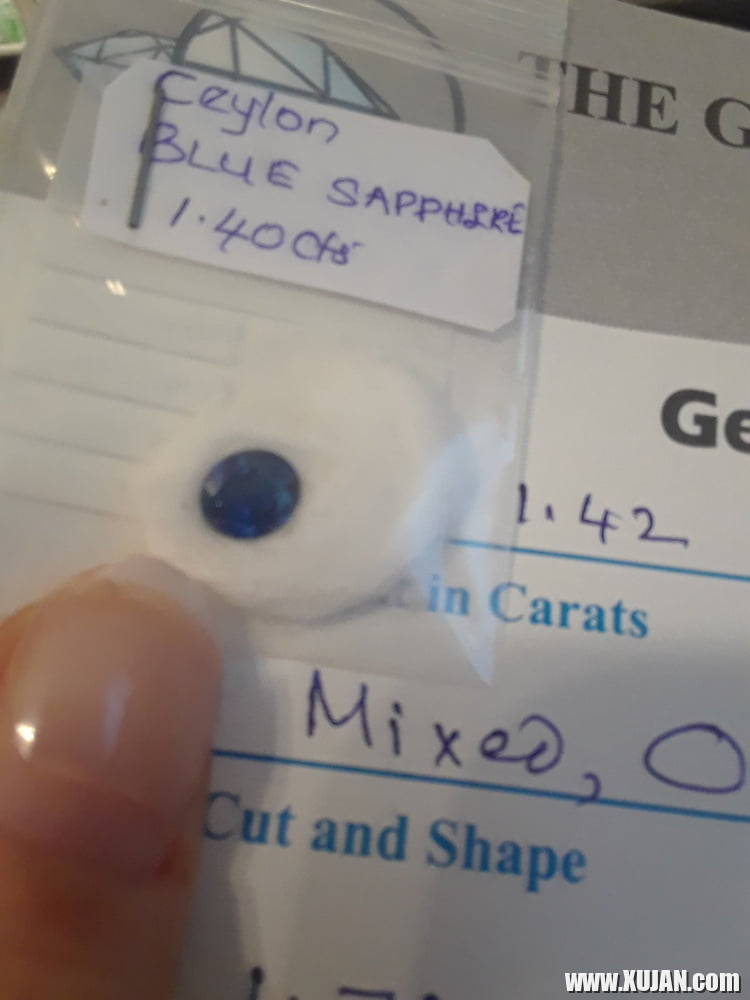 14CT CERTIFIED BLUE CEYLON SAPPHIRE FOR SALE - Photo #2128415