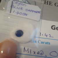 14CT CERTIFIED BLUE CEYLON SAPPHIRE FOR SALE