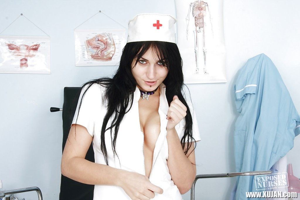 Brilliant and splendid nurse babe Roxy Taggart spends time with toy - Photo #2131854