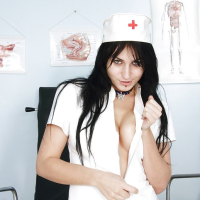 Brilliant and splendid nurse babe Roxy Taggart spends time with toy