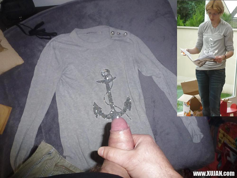 Cum on my sister in laws grey top - Photo #2142237
