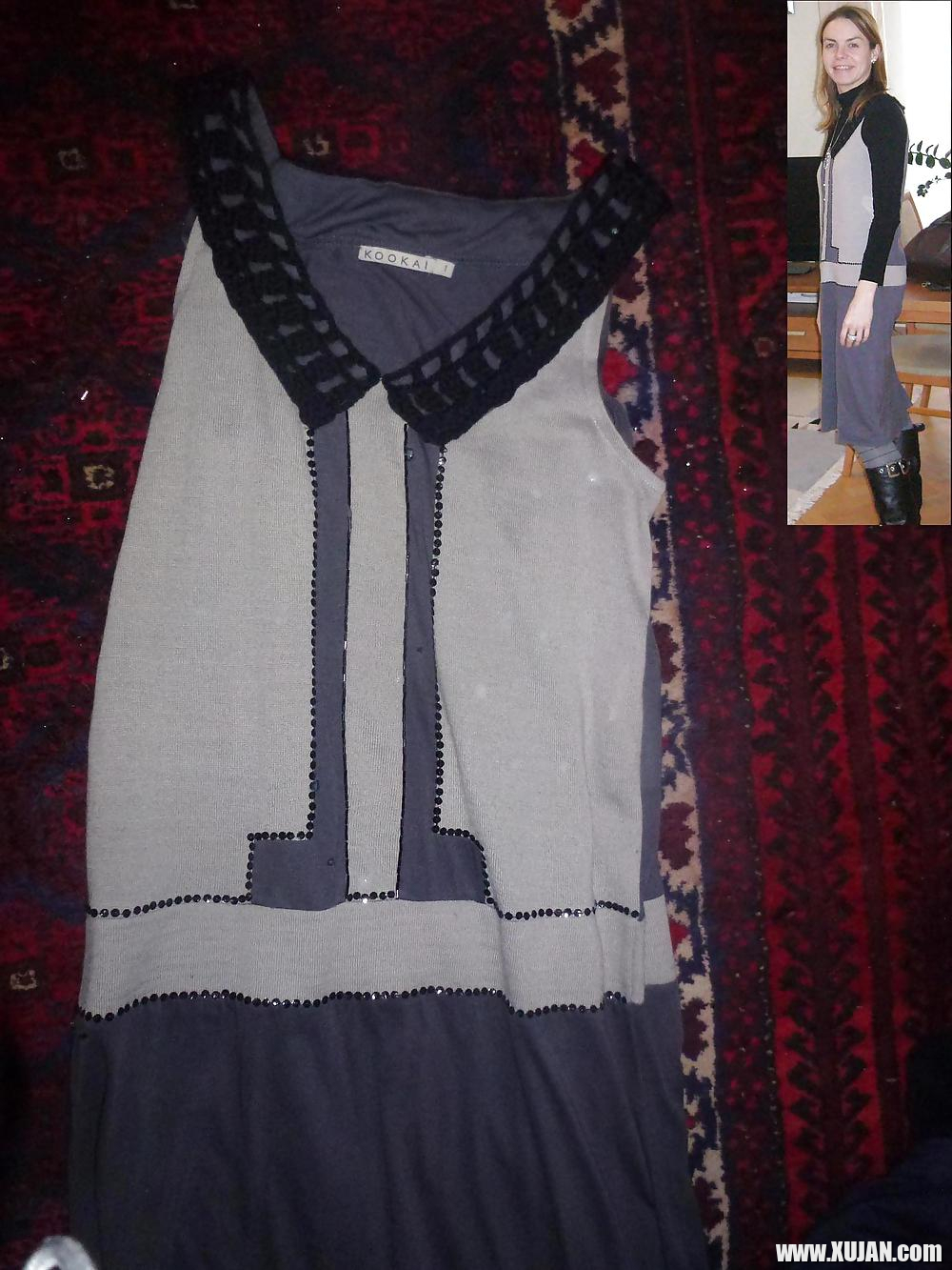Cum on my Wifes grey winter Dress - Photo #2142256