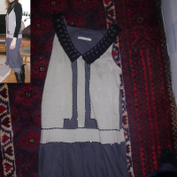 Cum on my Wifes grey winter Dress