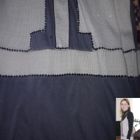Cum on my Wifes grey winter Dress