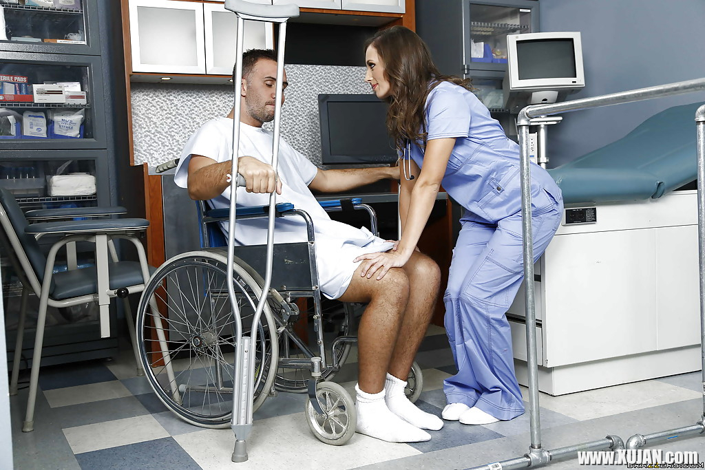 Reality chick in a nurse uniform Jamie Jackson is helping her patient - Photo #2144682