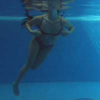Kittina Clairette Pt2 UnderWaterShow Pool Erotics