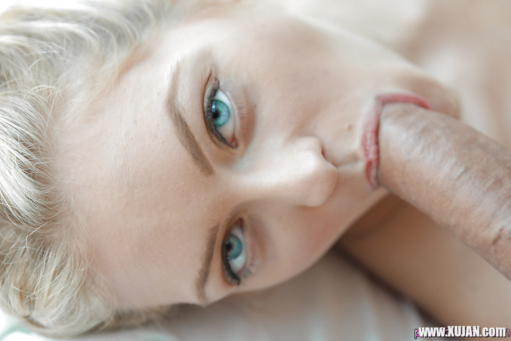 Busty young blonde Alli Rae sucking off large cock with cumshot finale - Photo #2175315
