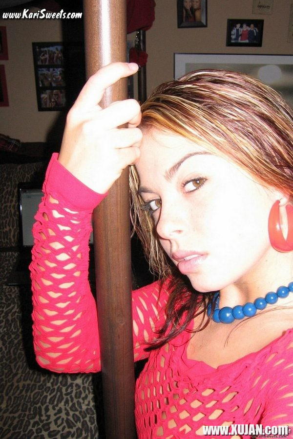 Naughty Kari Sweets topless with star nipple stickers - Photo #2176854