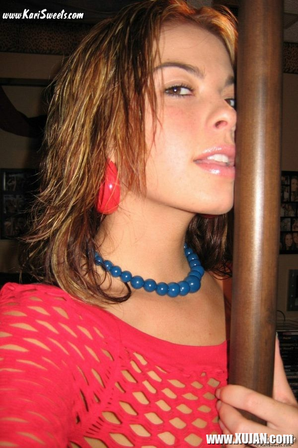 Naughty Kari Sweets topless with star nipple stickers - Photo #2176857