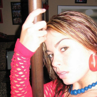 Naughty Kari Sweets topless with star nipple stickers
