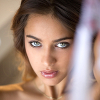 Uma Jolie sensually peels off her nightie and panties