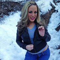 CARMEN VALENTINA FLASHES HER TITS OUTDOORS