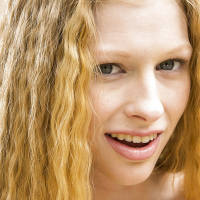 Determined amateur teen babe with tiny tits Avril Hall cleans fur coat