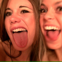 Pictures of Little Caprice and Sabrina Blond having fun in a sauna