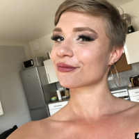 Busty German Pornstar Gabi Gold gives herself an Orgasm