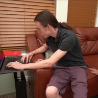 Horny MILF Payton Hall seduces a young IT guy