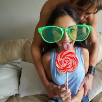 Cameron Canela devours his tasty cock like a lollipop