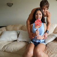 Cameron Canela devours his tasty cock like a lollipop
