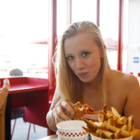 Hot teens Arya Fae and Bailey Brooke have some fun at a shopping mall