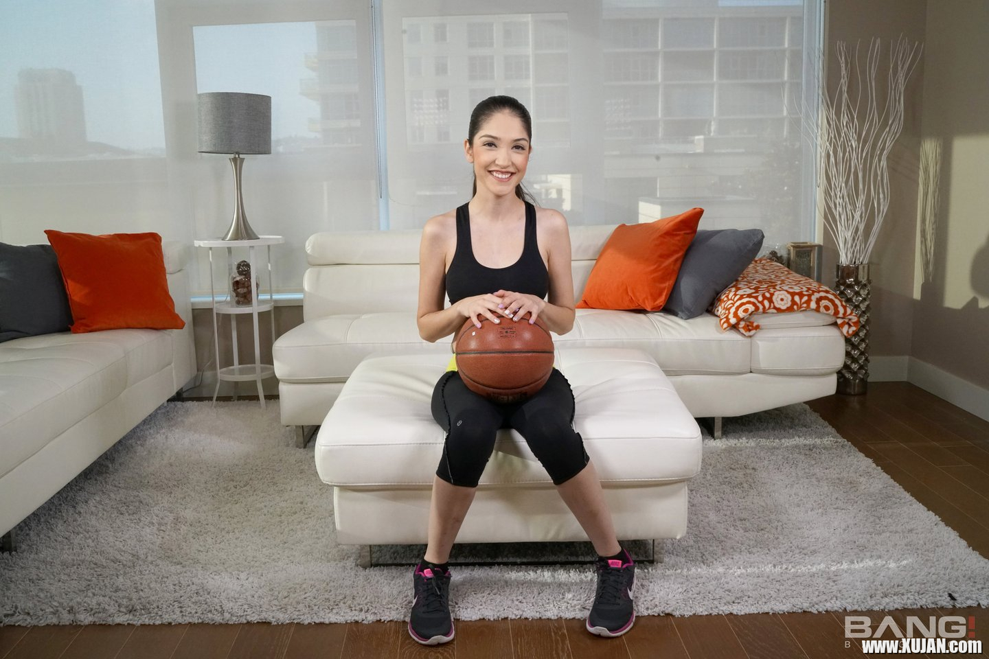Skinny Jericha Jem Poses Naked on a Couch - Photo #2226253