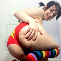 Teen Krystal In Rainbow Socks