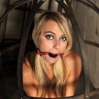 Beautiful bitch Chloe Toy will be caged