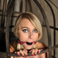 Beautiful bitch Chloe Toy will be caged